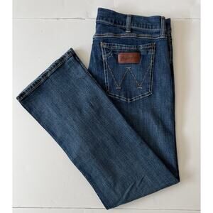 Wrangler Retro Slim Boot Cut Jeans Men 36x32 Blue Cowboy Rodeo Country Mid Rise